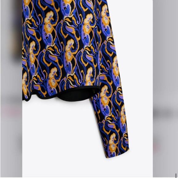 Zara Multicolor Patterned Top - Picture 12 of 13